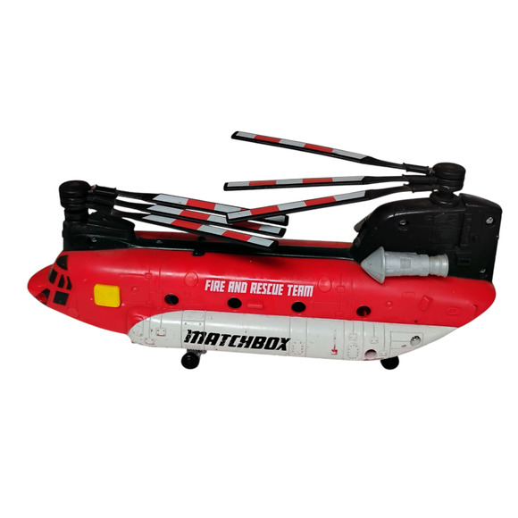 🚁Matchbox Power Launcher Helicopter Fire Rescue Team 11" Chinook Emergency Toy - Picture 7 of 14